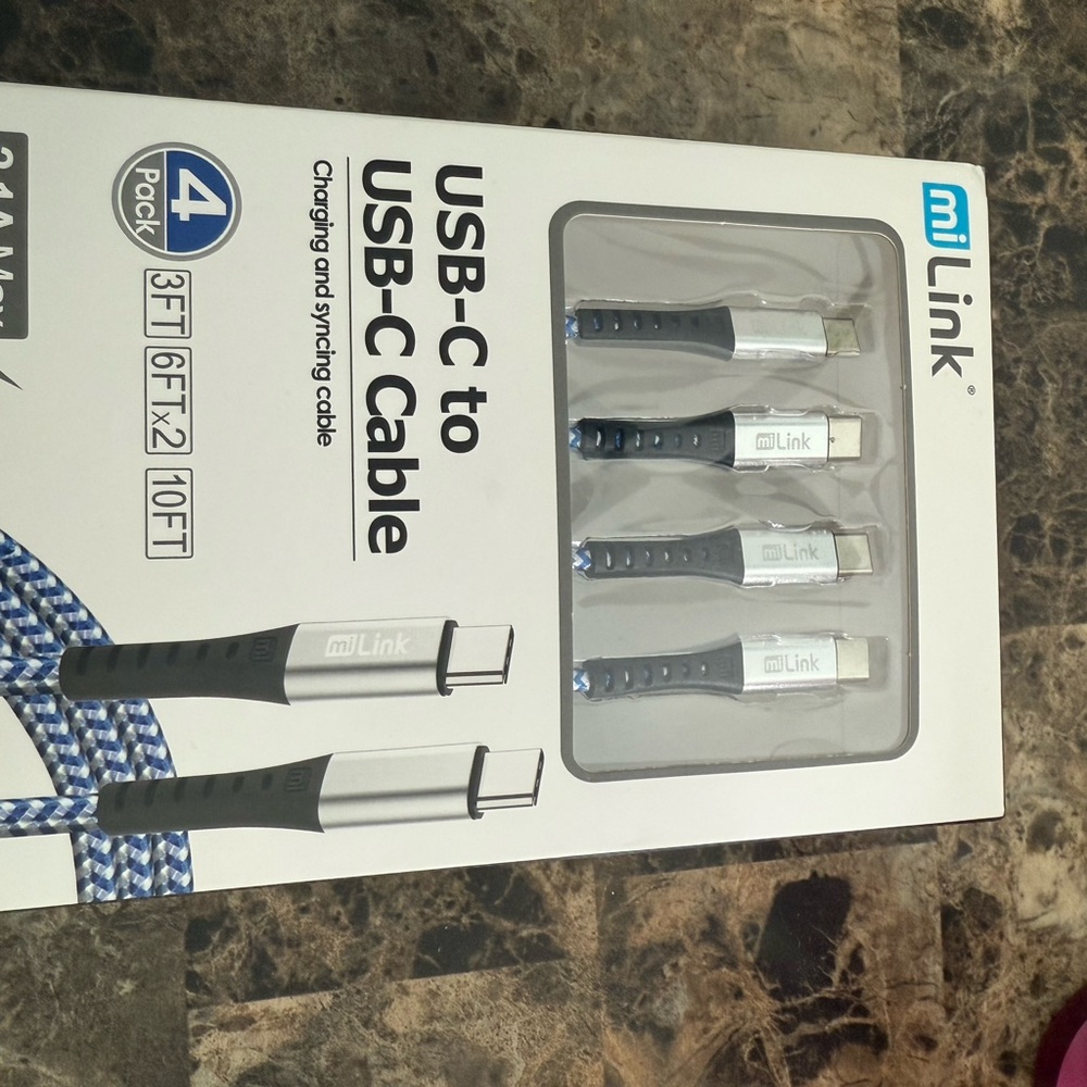 Link USB-C to USB-C Cable - Black and Silver